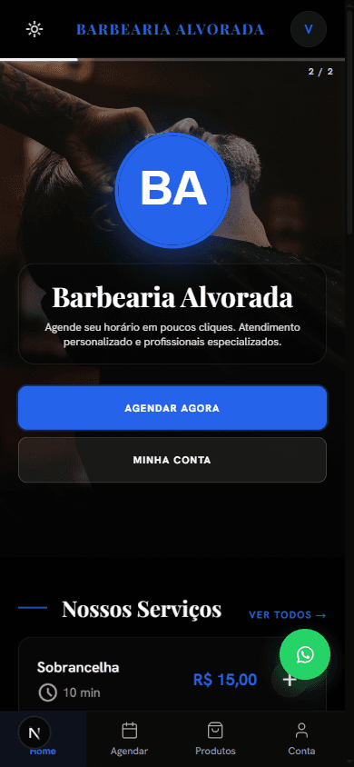 App escuro